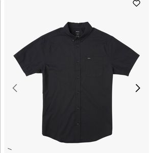 Dark Navy/Black Short Sleeve Button Up